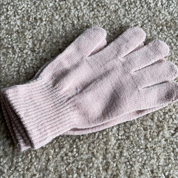 Women’s Blush Silver sparkle winter Gloves One Size - Picture 2 of 3